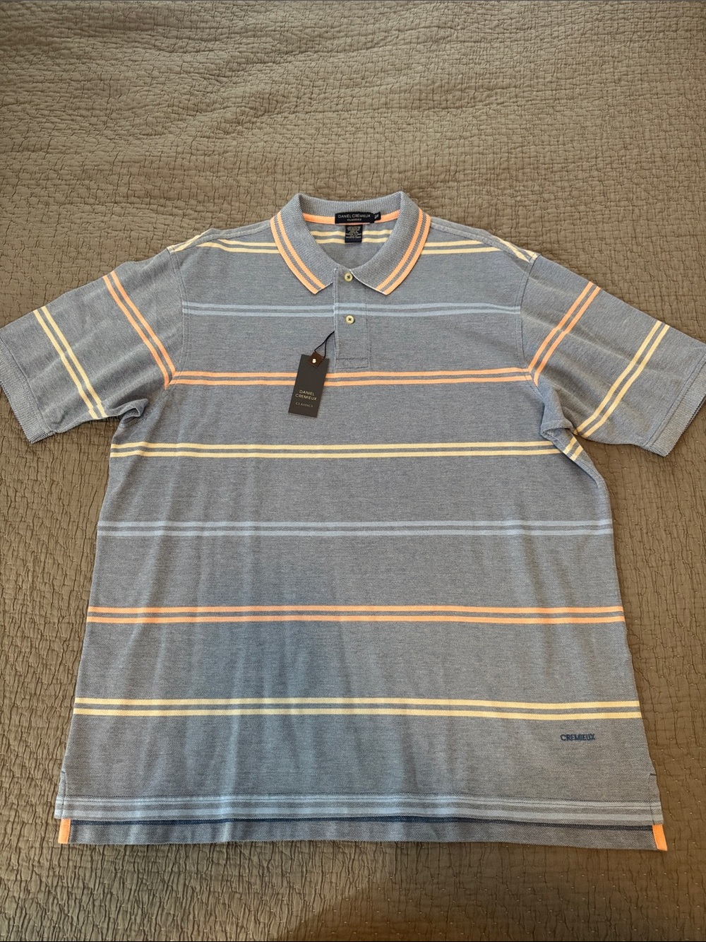 Daniel Cremieux Classic Striped Polo Shirt